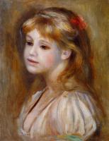 Renoir, Pierre Auguste - Little Girl with a Red Hair Knot